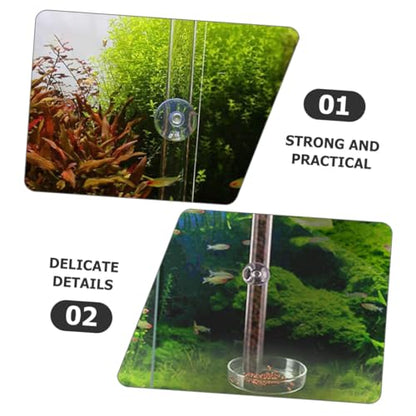 TOYANDONA Acrylic Fish Feeding Tube 2cm Diameter 50cm Length Aquarium Shrimp Feeder Tray Fish Tank Accessories Feeding Supplies