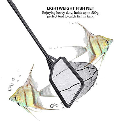 Net - Lightweight Nylon Fish Fishing Net with Plastic Handle (S) - color: S