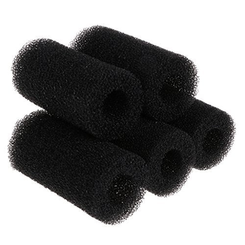 Aquarium Pre-Filter Sponge 5-Pack Black Foam Cut-to-fit Roll, Fish Tank Inlet Protector, Fish & Shrimp - size: L