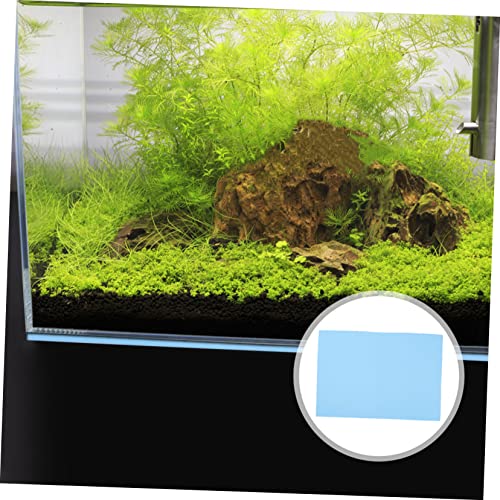 POPETPOP Fish Tank Pad Bottom Reptile Supplies Washable Black Terrarium Pad Fish Tank Cushioning Mat Turtle Tanks Fish Tank Leveling Mat Fish Aquarium Accessories Waterproof - Blue Foam - color: Blue