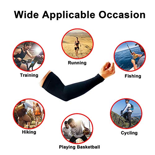 PFFY UV Protection Cooling Arm Sleeves for Men and Women UPF 50 Sun Sleeve - color: 2 Pairs - Camo Green