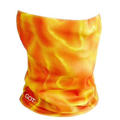 Fishing Face Mask Neck Gaiter - UV Sun Protection Cover for Men Women | Moisture-Wicking, Quick-Drying, Lightweight, Camo Design, Multi-Style Headwear, SPF Sun Shield - color: Aqua Volcano