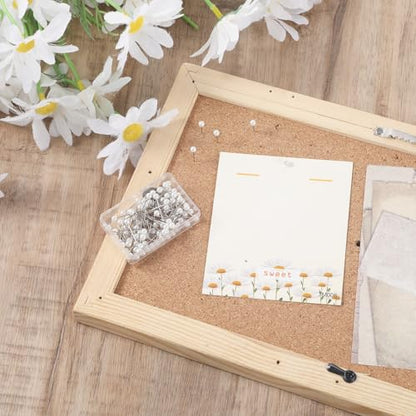 100Pcs Pearl Push Pins, Sewing Straight Pins with Faux Pearl Heads for Fabric Decorative Round Short Tacks with Storage Case for Craft Sewing Wedding Holiday DIY Accessories, 0.78Inch