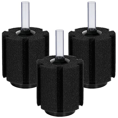 AQUANEAT Aquarium Bio Sponge Filter Breeding Fry Betta Shrimp Nano Fish Tank, 3pcs (Large up to 60Gal) - size: Large up to 60Gal