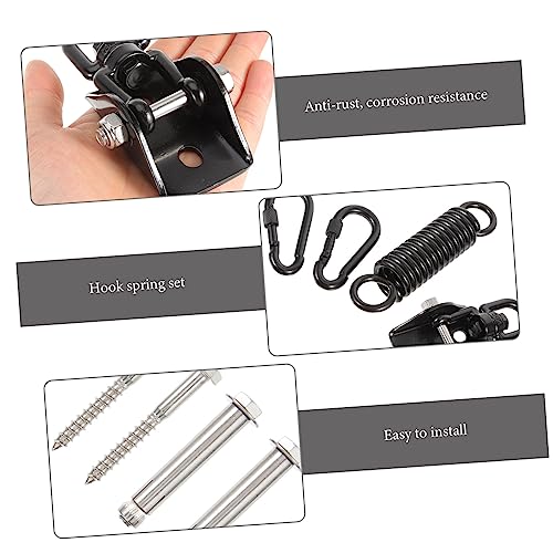 VICASKY Stainless Steel Heavy Bag Mount Suspension Hook Set for Boxing Swing and Hammock Shock Absorbing Spring Design Heavy Duty Bracket for Outdoor and Home Gym