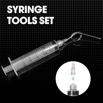 10ml Luer Lock Syringe with Cap and Soft Plastic Tube, Individually Wrapped 10 Pack, Suitable for Pet Liquids Feeding - size: 10ml - 2.0mm Tube