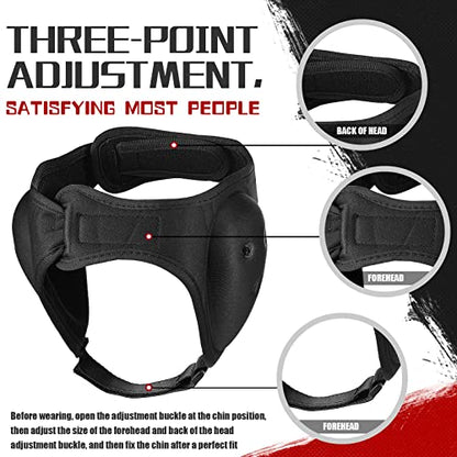 Hoteam 3 Pcs Wrestling Soft Ear Guard Grappling Headgear Kids Wrestling Gear Protective Headgear for Kids Youth Adults Boys Girls MMA BJJ Jiu Jitsu, 3 Colors