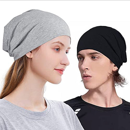 Cotton Slouchy Beanie Hip-Hop Soft Lightweight Running Beanie Adult Skull Hats Cap for Men Women - color: Closetop-d