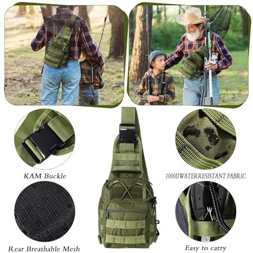 134 Pcs Fishing Tool Fishing Tackle Box Kit and Equipment for Adults Beginner Gift, Hook Remover, Pliers Kit, Backpack Tackle Container Lures, Lip Gripper, Weigh Scale - color: Army Green