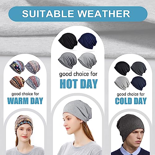 Cotton Slouchy Beanie Hip-Hop Soft Lightweight Running Beanie Adult Skull Hats Cap for Men Women - color: Closetop-c