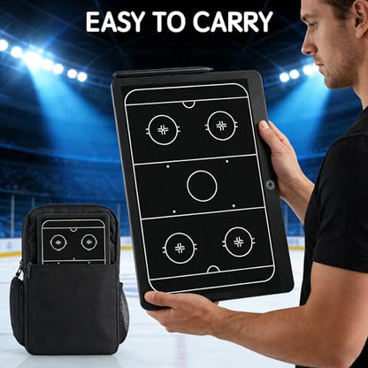 Electronic Hockey Coaching Boards, Portable Erasable Pro Strategy Board for Training Teaching Competition Command,Tactical Drawing Tablet Coach Gifts