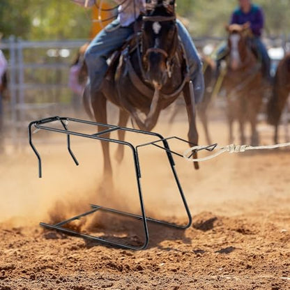 Blulu 43 Inch Collapsible Roping Dummy Body Roping Heading and Heeling Dummy, Brown, No Head