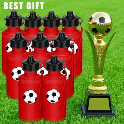 Zubebe 36 Pcs Sports Water Bottles Bulk Squeeze Reusable Bpa-free Plastic Water Bottles End of the Year Gifts Summer Gifts for Students School Travel Hiking Cycling Event Team Gift - color: Red