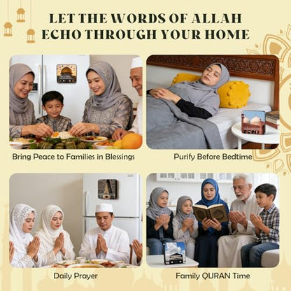 Mason Life Islamic Gifts Fridge Magnet, Badshahi Mosque, Preloaded Surah Audio Player with Islamic Recitations, USB-C Rechargeable, Ramadan & Eid Gifts - color: Badshahi Mosque