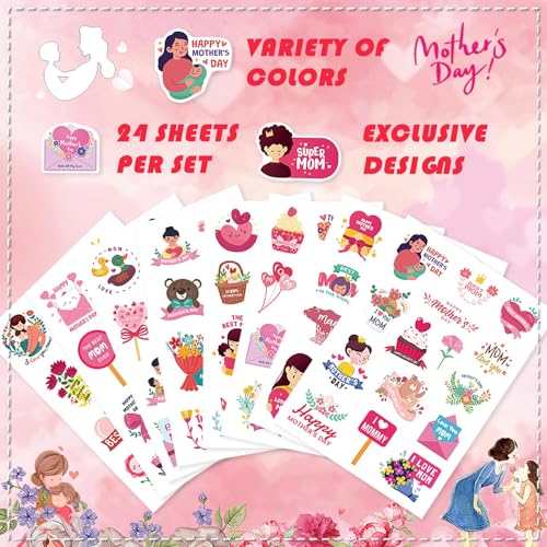 321PCS Mothers Day Stickers, Happy Mothers Day Stickers, Mom Stickers - style: Mother Day Stickers