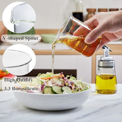 Ackers Glass Measuring Cup 1 Cup,8oz Borosilicate Liquid Measuring Cup with Spout - size: 1Cup,250ML