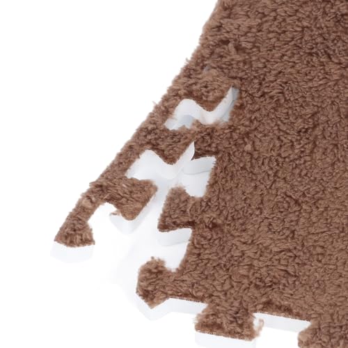 10pcs 30 cm/11.8 in Foam Puzzle Floor Play Mat,Interlocking Carpet Tiles for Home Gym and Fitness Room (Coffee) - color: Coffee