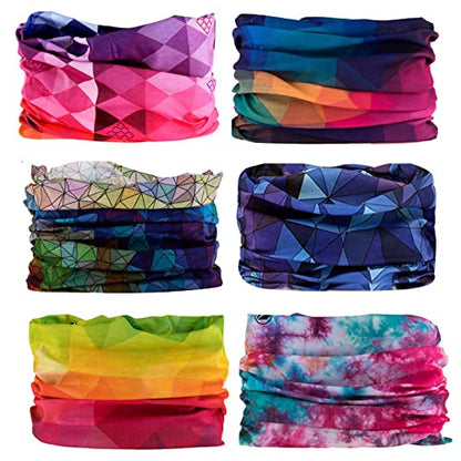 JOEYOUNG Headwear, Bandana, Neck Gaiter Head Wrap Headband Balaclava Magic Scarf - color: A-fantasy 2