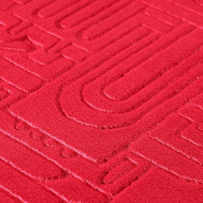 Z&Z living Space Muslim Prayer mat Extra Soft and Thick Padded Rug for Eid Travel Ramadan Islamic Gift and Great for Knees and Forehead - color: Red