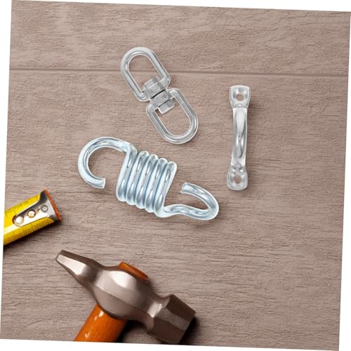 Yardwe Stainless Steel Hammock Chair Kit Heavy Duty Swivel Hooks Springs for Swing Ceiling Mount Hardware Set
