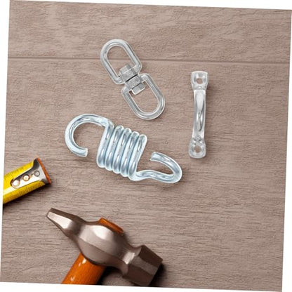 Yardwe Stainless Steel Hammock Chair Kit Heavy Duty Swivel Hooks Springs for Swing Ceiling Mount Hardware Set