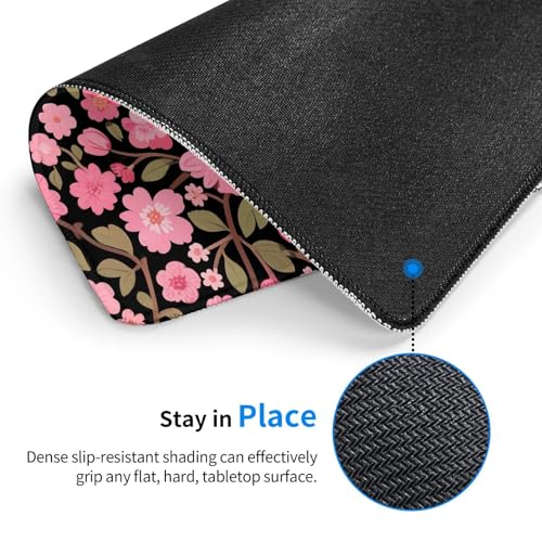Flowers Computer Mouse Pad Anti-Slip Rubber Base Square Mouse Mat for Office Computer Mousepad 7.9 X 9.5 in - color: Flowers, size: 9.5L x 7.9W inches