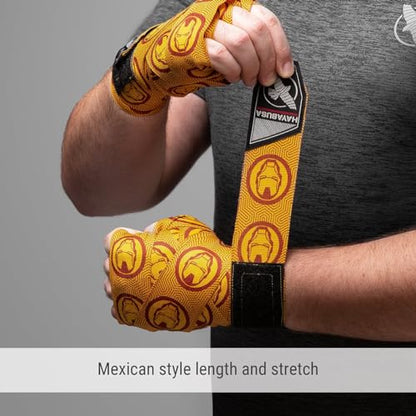 Hayabusa Marvel Hero Elite Mexican Style Boxing Hand Wraps for Men & Women - color: Iron Man
