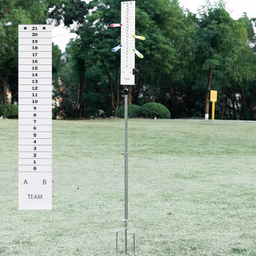 New Valley Walber Simple Score Keeper with Stainless Steel Holder for Cornhole Game, Easy to Assemble