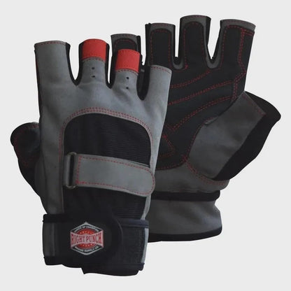 Karate Taekwondo Martial Arts Sparring Gloves, Half Finger, for Kickboxing and Punch Bag Training MMA - size: Medium