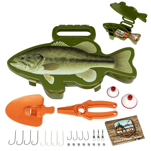 Flambeau Outdoors Wild Bite Fishing Tackle Box Kit - style: Bass