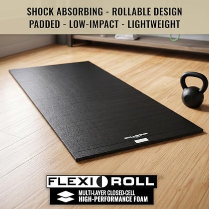 Dollamur 5'x10'x1.25" Jiu-Jitsu Mat, Tatami - color: Black