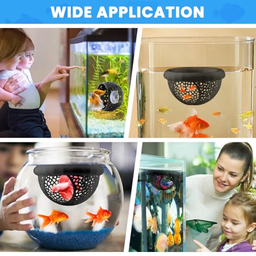 2pcs Floating Betta Hammock & Shrimp Shelter Floating Bettas Hide | Betta or Shrimp Feeder, Cave and Hammock, Small Fish Feeding Rings, Aquarium Hiding Feeding Decor