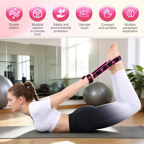 3PCS Fitness Resistance Band for Stretching and Yoga, 8-Section Numbered Elastic Resistance Band | Fitness Band with Clear Markings for Yoga, Stretching, Pilates - color: 3pcsA-Red*Black*Blue*