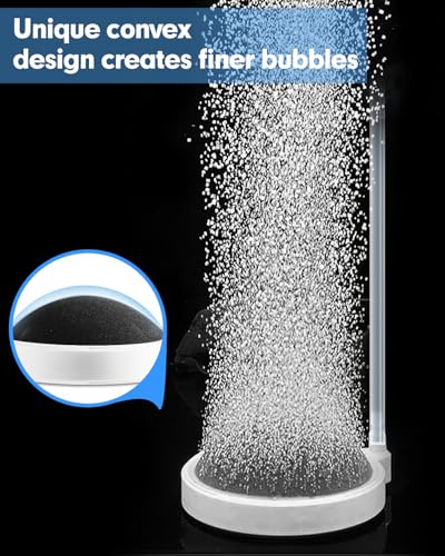Fish Tank Bubbler Aquarium Air Stones, 4 Inch Nano Super-High Dissolved Oxygen Diffuser Makes Super Tiny Bubble Aerator for Fish Tank Air Pump Hydroponics - size: 4 Inch, for 35-100 Gal