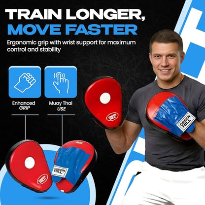 Green Hill Focus Mitts Boxing Pads - color: BLUE/BLACK