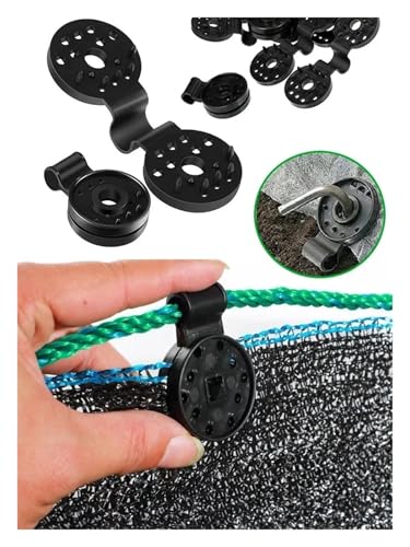 Versatile 220pc Sun Shade Net Cloth Plastic Clips Sturdy Heavy Duty Lock Grip Fix Clamp Hook