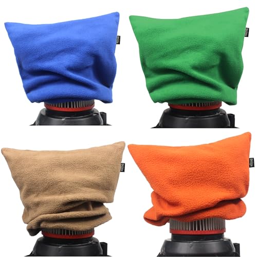 4 Packs Vac Filter Cover, Dsigo Shop Vac Filter Retainer Cover Bag Reusable Vacuum Dust Stopper Fits 4 to 16 Gallon Wet/Dry Vacuums, Filter 11"" Diameter & 12"" Tall - color: Green/Blue/Brown/Orange