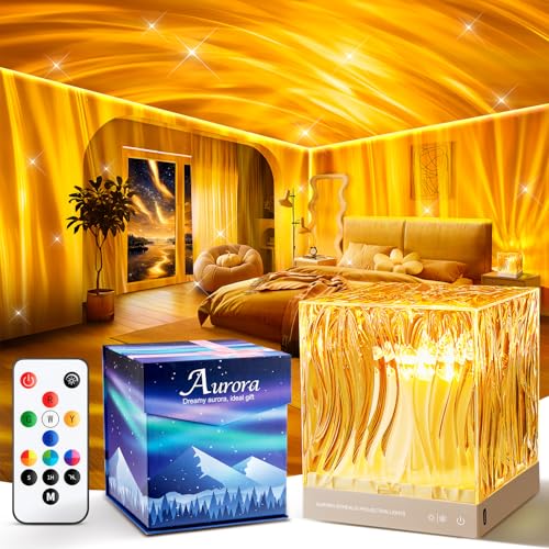 Galaxy Projector Night Light Projector, 18-Color Ocean Havie Lamp Gift Box - color: Orange