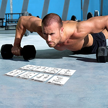 NewMe Fitness Dumbbell Workout Cards, Instructional Fitness Deck for Women & Men, Beginner Fitness Guide to Training Exercises at Home or Gym (Dumbbell, Vol 1) - style: Dumbbell Vol1