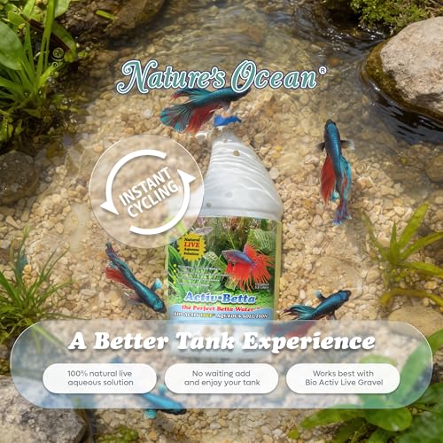 Activ Betta Bio-Activ Live Aqueous Solution – 1 Gallon – Instant Aquarium Cycling, Denitrifying Formula & Trace Elements for Betta Fish Tanks & Freshwater Aquariums