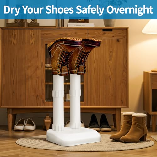 LAVIEAIR Boot Dryer Shoe Dryer for Work Boots Sneakers and Gloves, No Heat Ultra Low Temperature Drying, Fanless Noiseless Boot Warmer Deodorizer