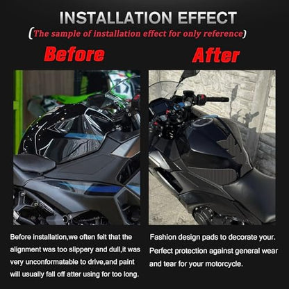 Motorcycle Accessories Gas Tank Decoration and Protection Thicken Decals Fuel Tank Stickers Kits Fit for KA&WA&SA&KI NINJA500 Ninja 500 Z500 2024