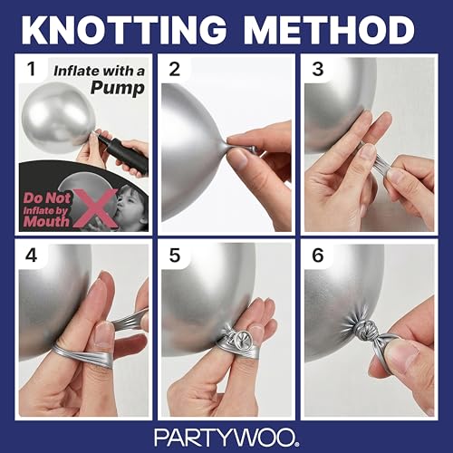 PartyWoo 네이비 블루 풍선 128피스 다양한 사이즈 45.7cm(18인치), 30.5cm(12인치), 25.4cm(10인치), 12.7cm(5인치) 다크 블루 풍선 아치 키트 화환 졸업 웨딩 스포츠 베이비 샤워 생일 처녀 파티 장식 블루-Z90 - color: Blue-z90