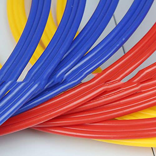 plplaaoo 6PCS Agility Training Rings,Training Speed Rings,Multicolor Speed Agility Rings Set, Football Control Skills Agility Loop, Multifunction Agility Training Rings for Agility Footwork Training