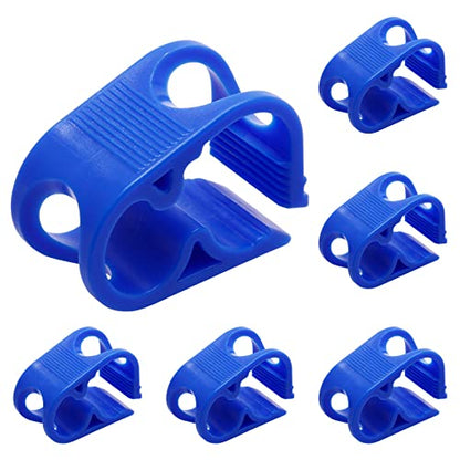 Murtenze Siphon Hose Clamp, Blue, 6Pcs | Flow Control Clamp, Adjustable Tube Clamp, Plastic Tubing Clamps - color: Blue