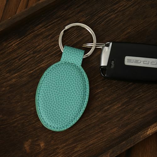 LaserGram Oval Keychain, Allah 2, Personalized Engraving Included (Basketball Teal) - color: Basketball Teal
