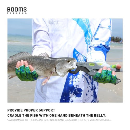 Booms Fishing G05 Lip Gripper Saltwater, 9.4" Plastic Catfish Grippers Pliers, Grabber Tool With Lanyard, Grips for Kayak Fishing Accessories, Great Holder for Caught Fish - color: Gray