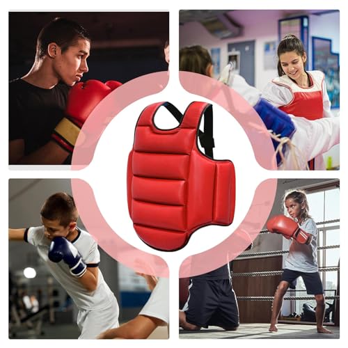 Boxing Chest Protector | Reversible Kickboxing Chest Guard,Breathable Body Protection Pad Sparring Training Accessories Martial Arts Competition - size: Medium