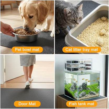 Under Pet Cage Mat for Bird Cages, Dog Kennels, Reptile Aquariums, Dog Kennels, Water-Resistant Pad for Hard Floors and Surfaces (X-Large) - size: X-Large