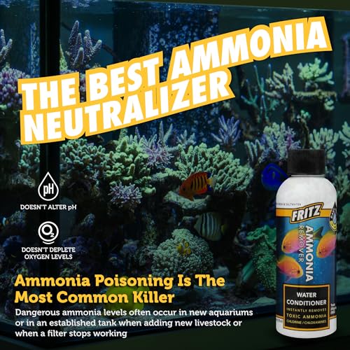 Fritz Aquatics ACCR Water Conditioner Instantly Removes Toxic Ammonia/Chlorine & Chloramines for Fresh & Salt Water Aquariums (4-Ounce) - size: 4 oz